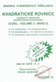 Kvadratické rovnice, II. diel