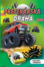 Pretekárska dráha s úžasnými nálepkami