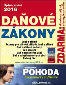 Daňové zákony 2016