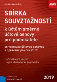 Sbírka souvztažností k účtům směrné účtové osnovy se vzorovou účtovou osnovou s opravami pro rok 2019