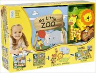 My Little Book about The Zoo (Book, Wooden Toy - 16-piece Puzzle)