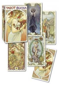 Tarot Mucha:78 full colour cards and 128 page book