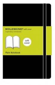 Moleskine: Zápisník měkký čistý černý XL