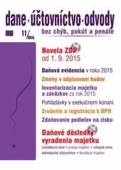 Dane, účtovníctvo, odvody 11-2015