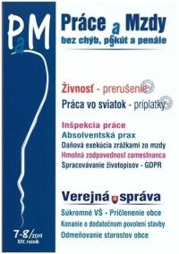 Práce a mzdy 7,8-2019